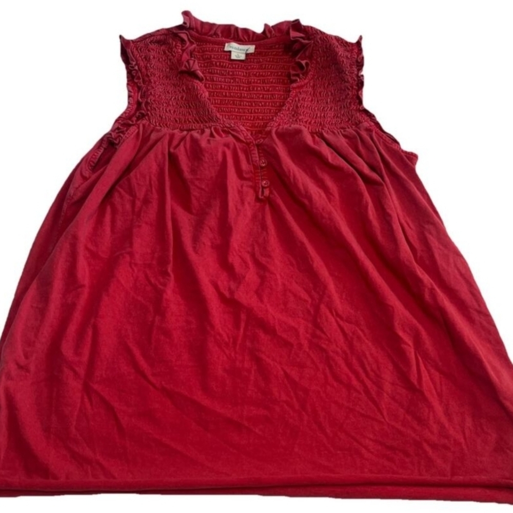🌻Sundance Red Ruffled Womens Shirt